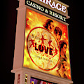 The Mirage Sign at Night Old Beatles Version